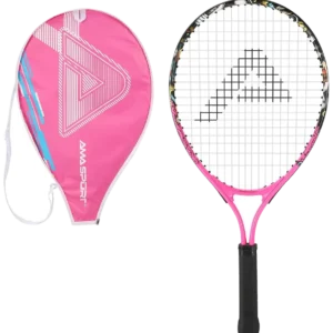 راکت تنیس کودکان اما اسپرت ۲۳ اینچ صورتی گرافیتی بههمراه ساک - AMA Sport Kids 23