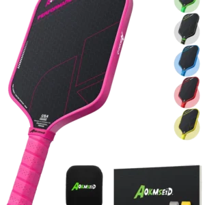 راکت پیکل‌بال آکمسید AKS کربن خام صورتی - Aokmseid AKS Raw Carbon