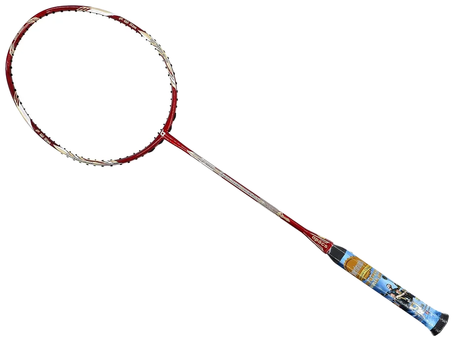 راکت بدمینتون آپاکس فدر ویت ایکس ۲ طلایی قرمز ۸U - Apacs Feather Weight X II 8U