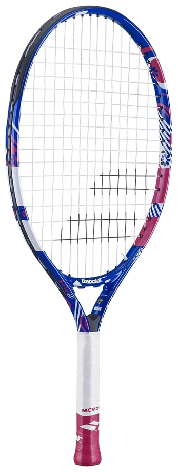 راکت تنیس کودکان بابولات بی‌فلای ۲۱ اینچ سفید آبی صورتی - Babolat B Fly 21