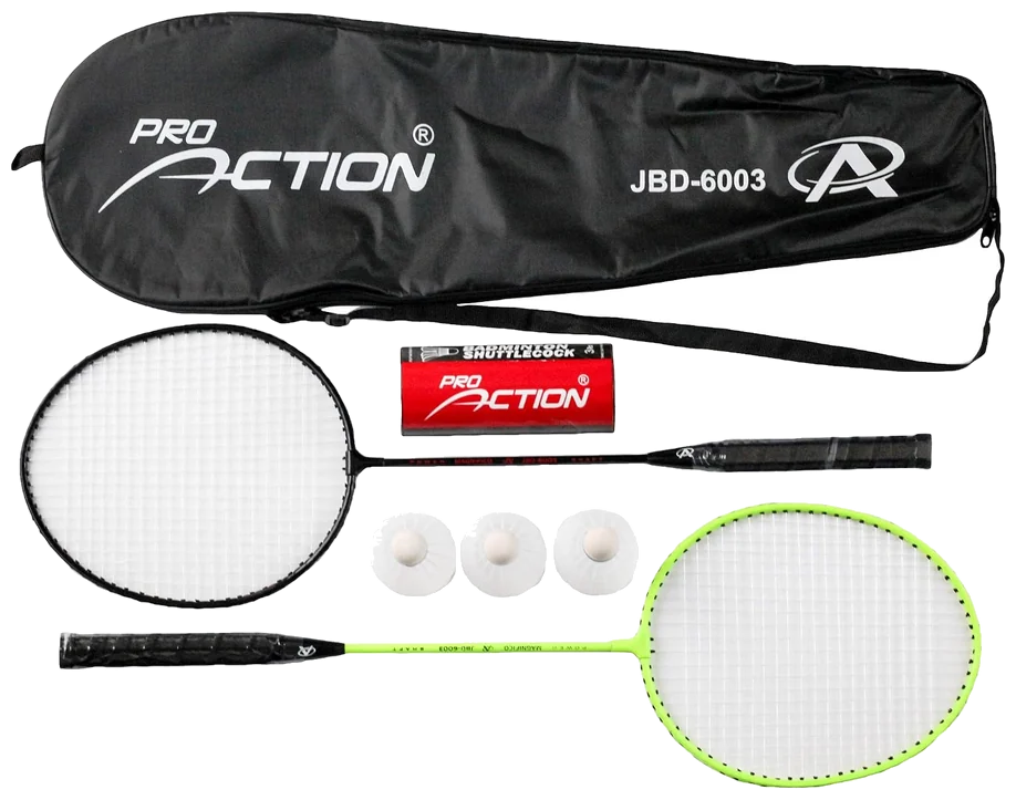 ست راکت بدمینتون بای‌فورلس با ۳ توپ و کیف - BUY4LESS Badminton Pack