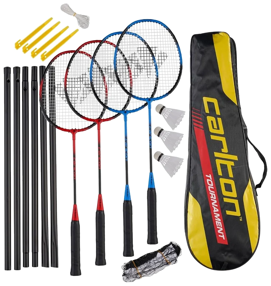ست چهار نفرهٔ بدمینتون کارلتون تورنمنت با تور و پایه - Carlton Tournament 4 Player Set