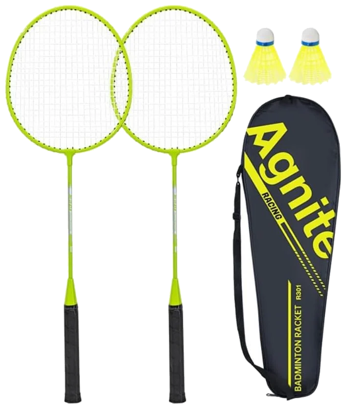 ست دو عددی راکت بدمینتون دلی اگنایت ER301 سبز - Deli Agnite ER301 Set of 2