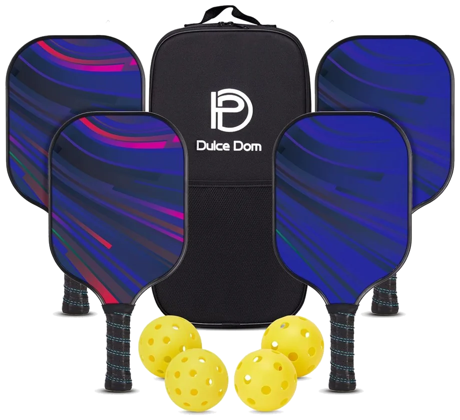 ست راکت پیکل‌بال چوبی دولچه دام طرح ریبون - DULCE DOM Wooden Set