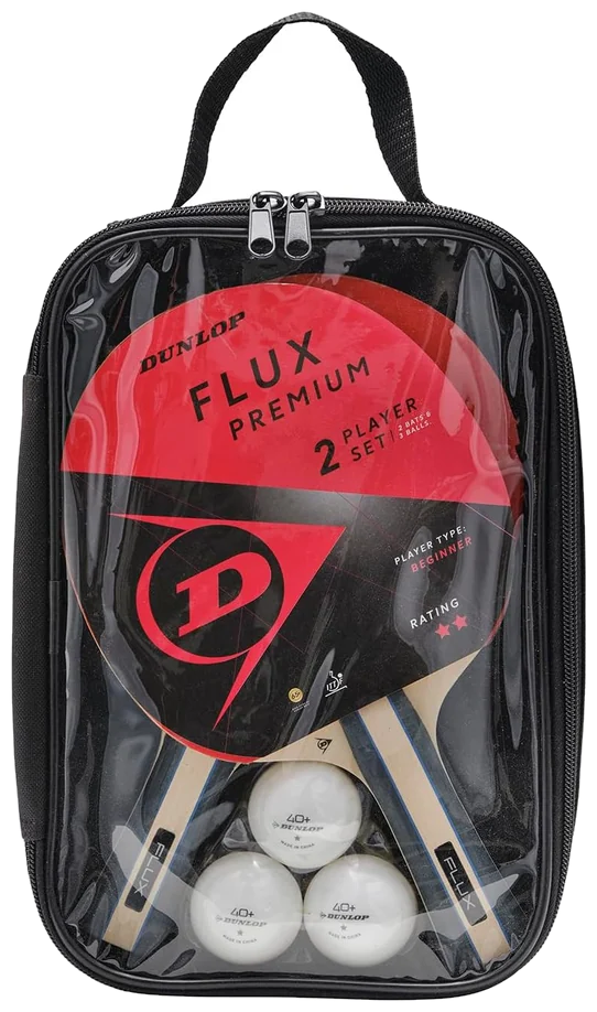 ست دو نفرهٔ راکت پینگ‌پنگ دانلوپ فلاکس پریمیوم - Dunlop Flux Premium 2 Player Set