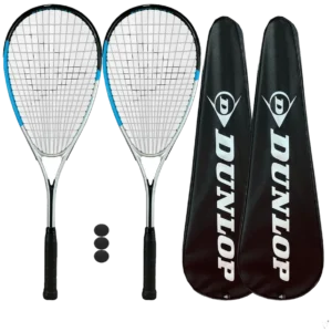 ست دو عددی راکت اسکواش دانلوپ هایپر لایت پرو با ۳ توپ - Dunlop Hyper Lite Pro Twin Pack