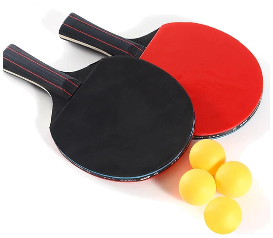 ست راکت پینگ‌پنگ ای‌سی‌وی‌وی با ۴ توپ - ECVV Table Tennis Racket Set