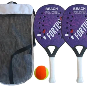 ست راکت بیچتنیس فورتوس بنفش (۲ عددی با توپ و ساک) - FORTUSS Beach Set Purple