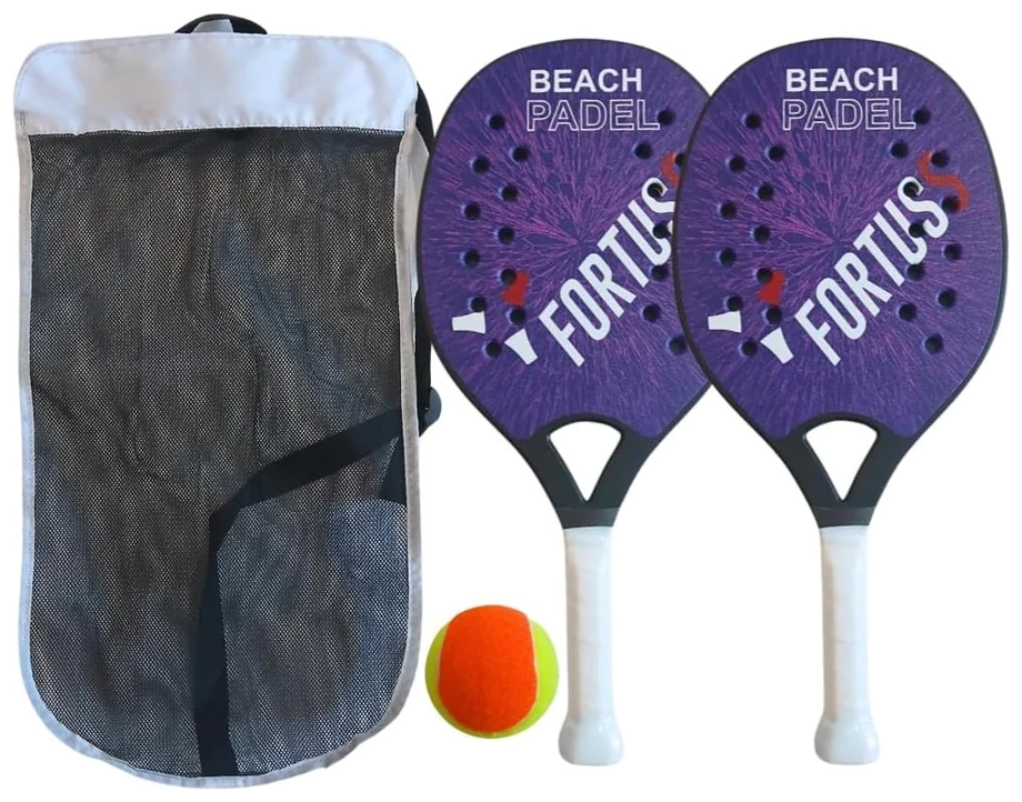 ست راکت بیچ‌تنیس فورتوس بنفش (۲ عددی با توپ و ساک) - FORTUSS Beach Set Purple