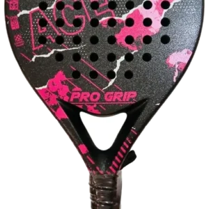 راکت پدل فورتوس تمامکربن مکس گریت اشکشکل صورتی مشکی - FORTUSS Max Grit Teardrop Pink