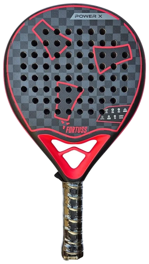 راکت پدل فورتوس تمام کربن فرم گرد قرمز - FORTUSS Round Carbon Red