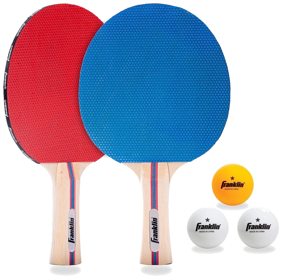 ست دو نفرهٔ راکت پینگ‌پنگ فرانکلین با توپ - Franklin Sports 2 Player Set