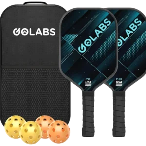 ست دو عددی راکت پیکل‌بال گولبز آبی با ۴ توپ و ساک - Golabs Set of 2