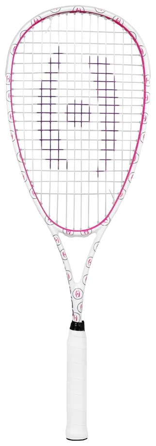 راکت اسکواش جونیور هارو سفید صورتی بنفش - Harrow Junior Squash White Pink Purple