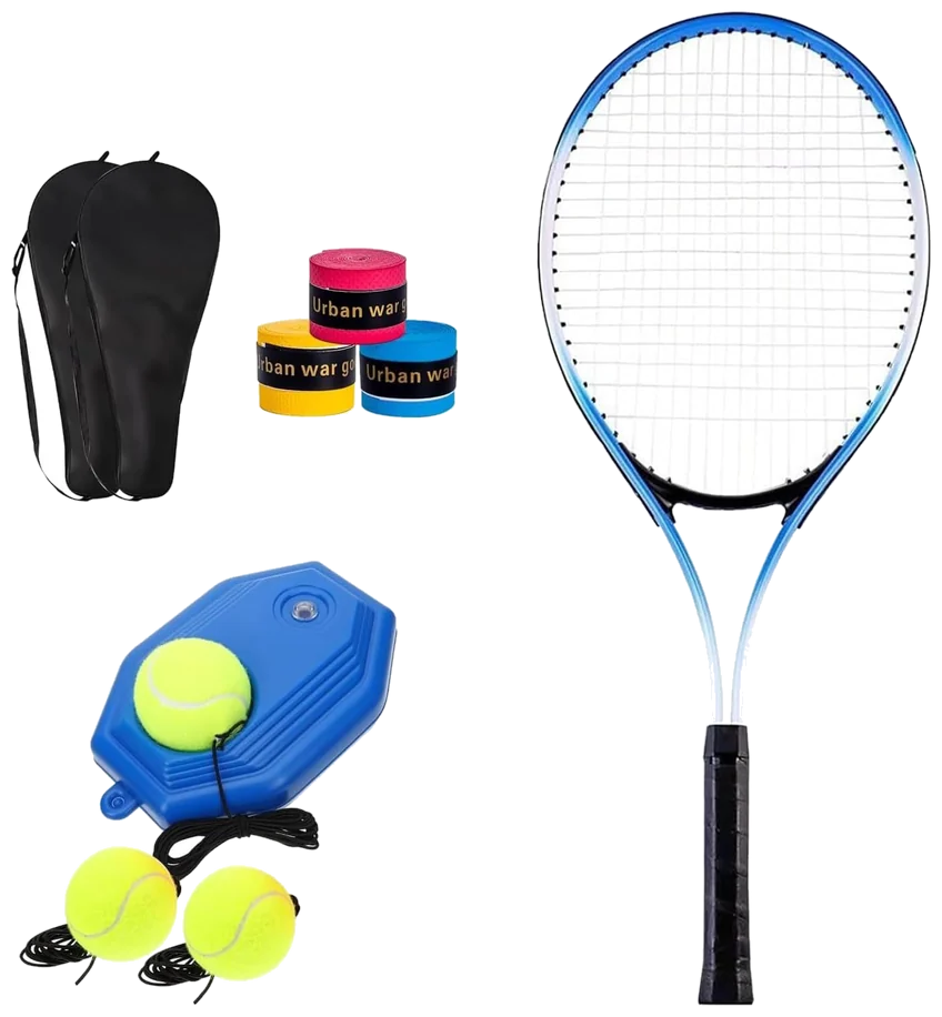 ست راکت تنیس هیکی با توپ بازگشتی و پایه تمرین - Hikky Trainer Set