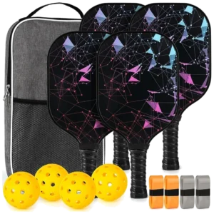 ست چهار عددی راکت پیکل‌بال هوموداسکی با ۴ توپ و ساک - Homodoskey Set of 4