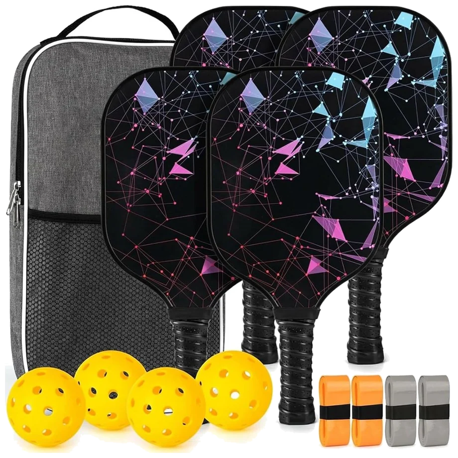 ست چهار عددی راکت پیکل‌بال هوموداسکی با ۴ توپ و ساک - Homodoskey Set of 4