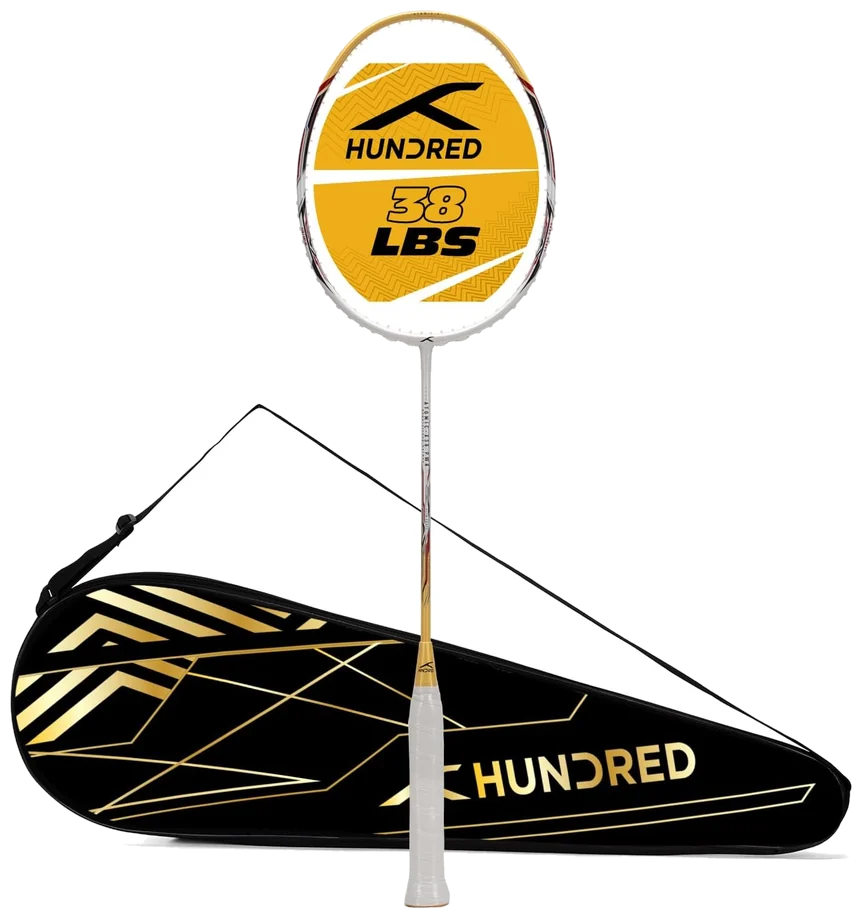 راکت بدمینتون هاندرد اتمیک ایکس ۳۸ پاور کربن بدون زه - HUNDRED Atomic X 38 PWR