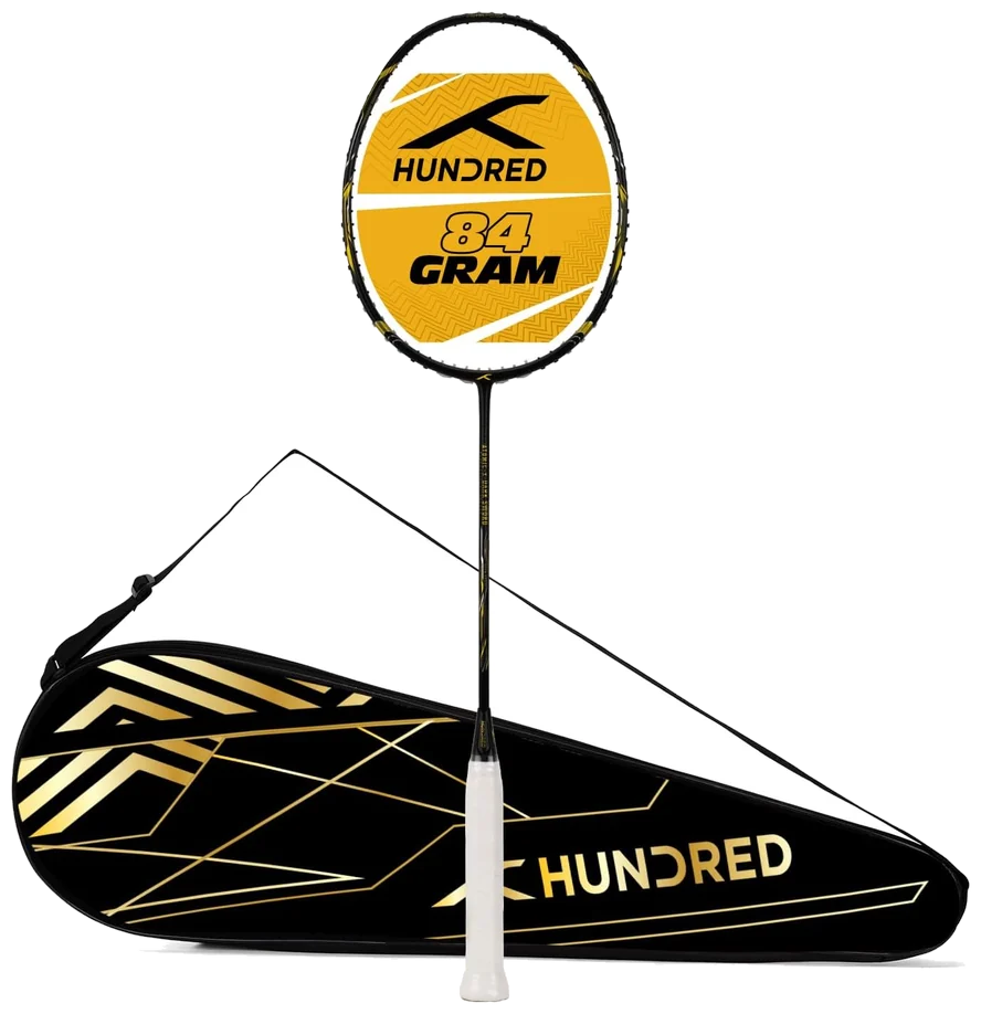 راکت بدمینتون هاندرد اتمیک ایکس دارک سورد کربن بدون زه - HUNDRED Atomic-X Dark Sword