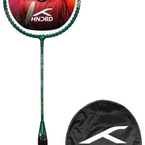 راکت بدمینتون هاندرد پاورتک ۲۰۰ پرو سبز زه‌کشی‌شده - HUNDRED Powertek 200 PRO