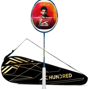 راکت بدمینتون هاندرد پاورتک ۲۰۰۰ پرو گرافیت سرمه‌ای - HUNDRED Powertek 2000 PRO