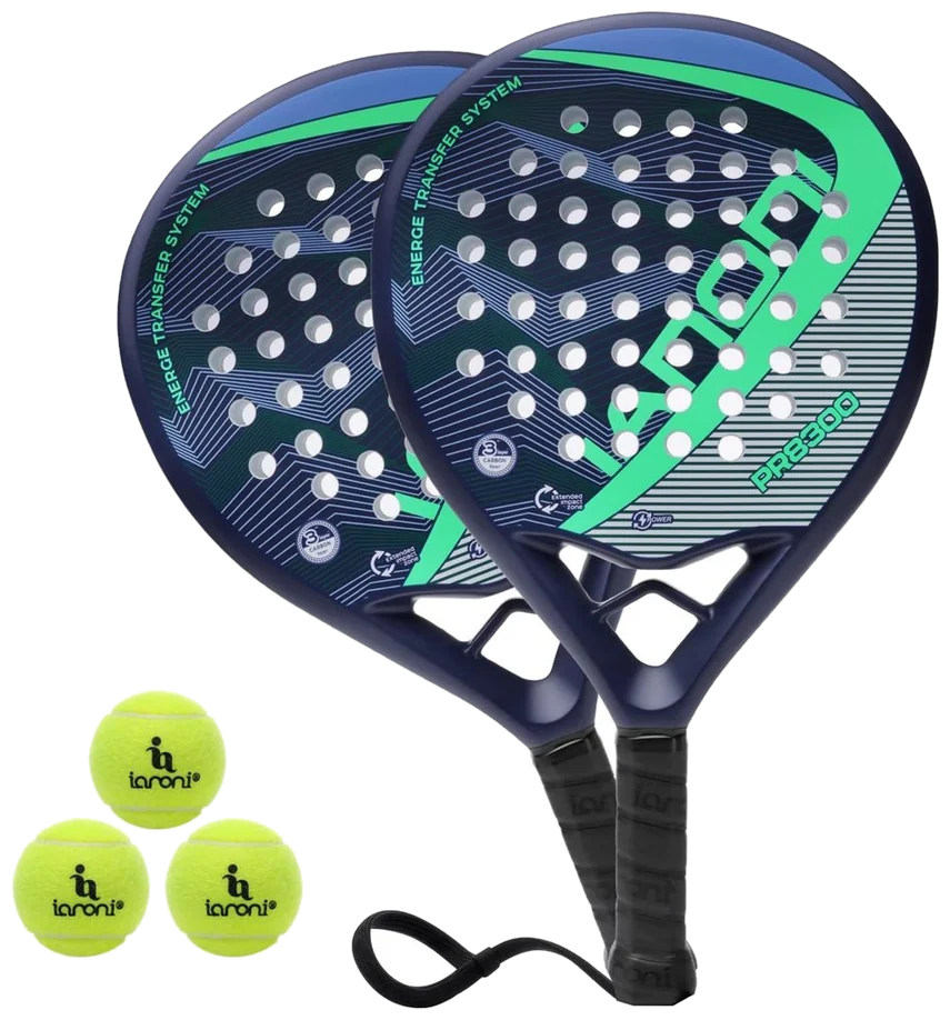 ست دو عددی راکت پدل یانونی کربن سبز - ianoni Carbon Green 2pack
