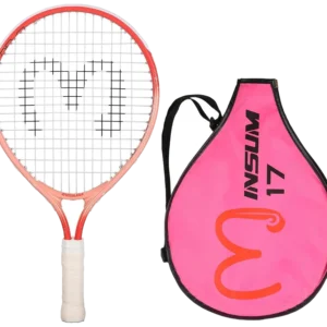 راکت تنیس خردسالان اینسام ۱۷ اینچ قرمز با ساک - INSUM Kids Tennis 17 Red