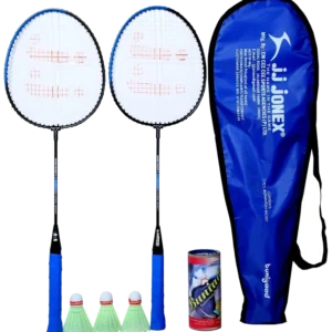 ست راکت بدمینتون جی‌جی جونکس بنیاد با ۳ توپ پلاستیکی - JJ Jonex Buniyad Set