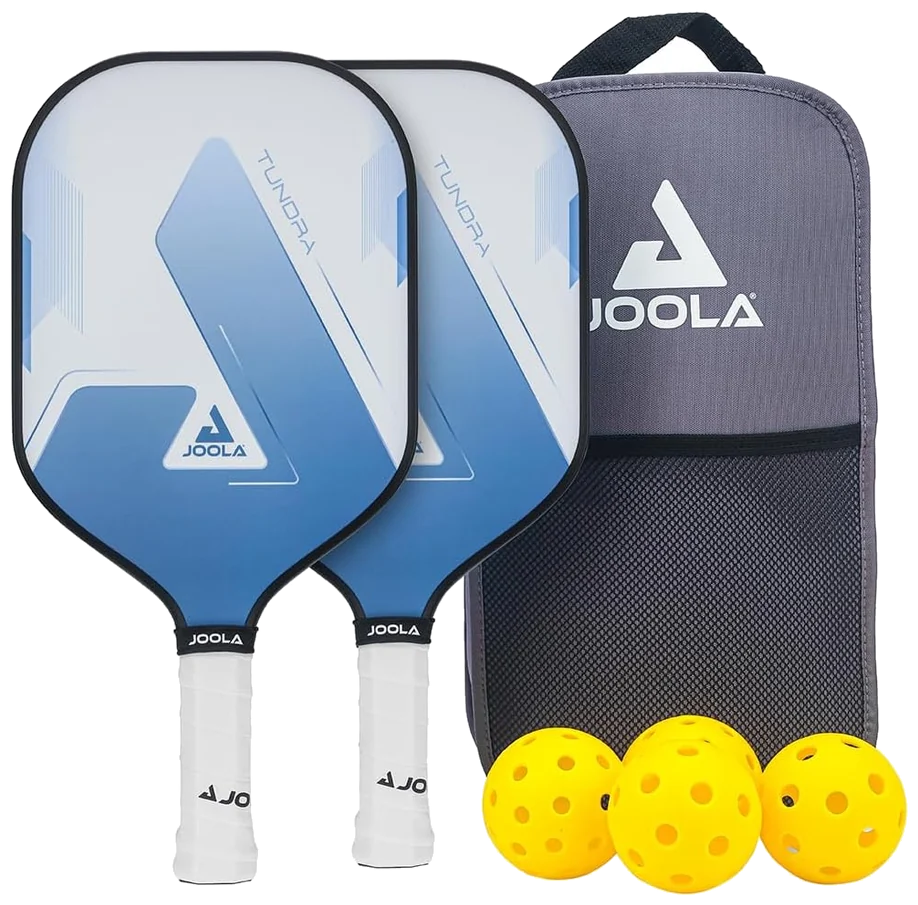 ست ۷ تکه راکت پیکل‌بال جولا بلو لایتنینگ تاندرا - JOOLA Blue Lightning Tundra Set