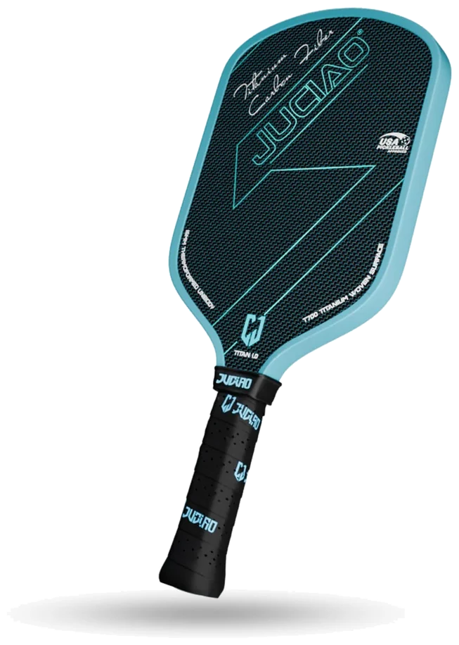 راکت پیکل‌بال جوسیائو تایتن ۱٫۰ کربن تیتانیوم T700 آبی - JUCIAO Titan 1.0