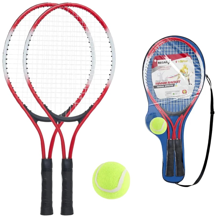 ست دو عددی راکت تنیس کودکان ۲۱ اینچ با ساک - Kids Tennis Racket Set 21