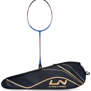 راکت بدمینتون لی‌نینگ توربو ۹۹ کربن بدون زه آبی مشکی - Li-Ning Turbo 99