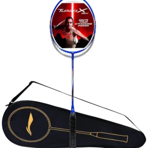 راکت بدمینتون لینینگ توربو ایکس ۳ کربن زهکشیشده آبی نقرهای - Li-Ning Turbo X III