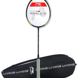 راکت بدمینتون لی‌نینگ ویند لایت زه‌کشی‌شده مشکی طلایی - Li-Ning Wind Lite