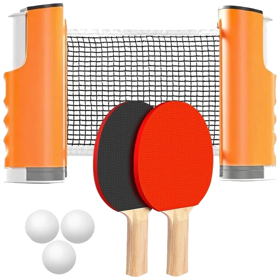 ست راکت پینگ‌پنگ موزاره با تور جمع‌شونده و توپ - MOZZARE Portable Set