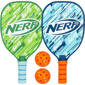 ست دو نفرهٔ راکت پیکل‌بال چوبی نرف با گریپ فومی - NERF 2 Player Set