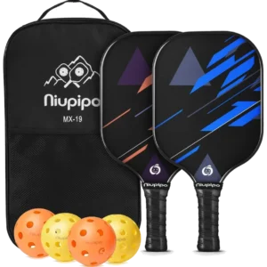 ست دو عددی راکت پیکل‌بال نیوپیپو آبی نارنجی - niupipo Set of 2