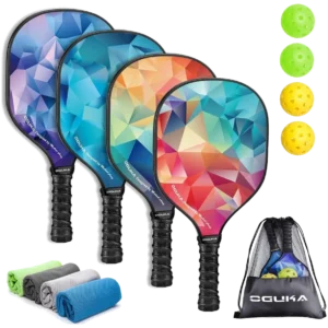 ست چهار عددی راکت پیکل‌بال اوگوکا با ۴ توپ و حوله - Oguka Set of 4