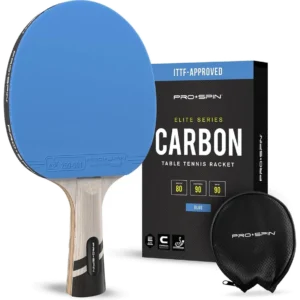 راکت پینگ‌پنگ پرو اسپین کربن مورد تأیید ITTF آبی - PRO-SPIN Carbon Fiber