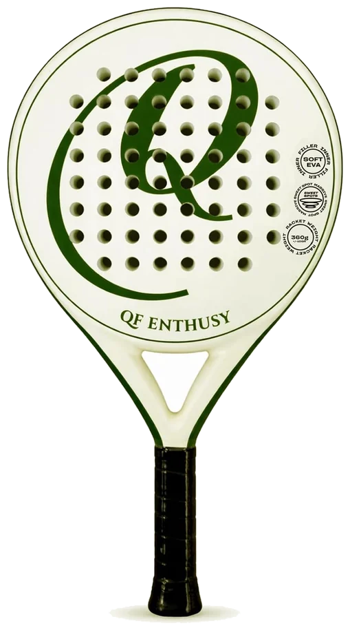 راکت پدل کیواف انتوزی کربن فرم گرد سبز - QF Enthusy Carbon Round Green