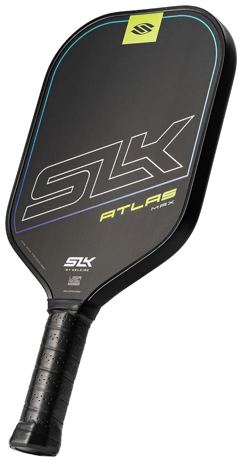 راکت پیکل‌بال سلکرک اطلس کربن خام مکس آبی - Selkirk Atlas Raw Carbon Max
