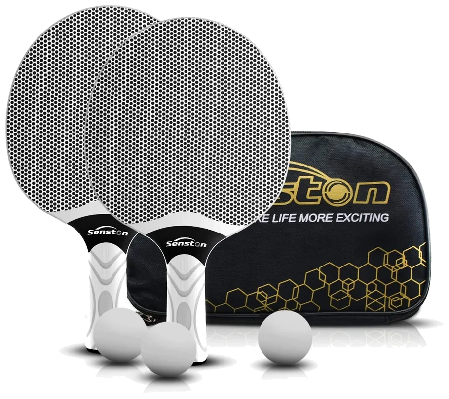 ست راکت پینگ‌پنگ سنستون با ۳ توپ و رابر کامپوزیت - Senston Composite Rubber Set