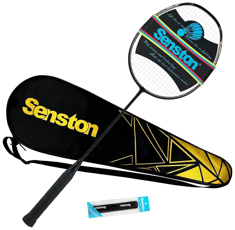 راکت بدمینتون سنستون N80 کربن حرفه‌ای با ساک - Senston N80