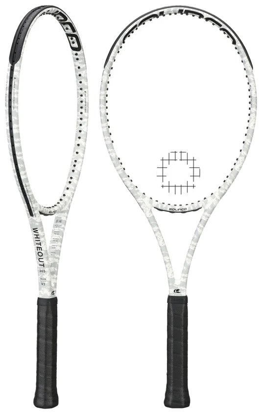 راکت تنیس سولینکو وایت اوت 305 18x20 v2 کامو - Solinco Whiteout 305 18x20 V2 Camo