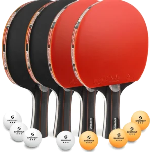 ست چهار عددی راکت پینگ‌پنگ اسپورت‌اوت با ۸ توپ و ساک - Sportout Set of 4
