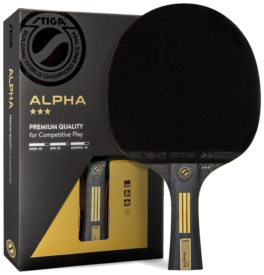 راکت پینگ‌پنگ استیگا بولت آلفا تیغهٔ ۵ لایه فوق‌سبک - STIGA Bullet Alpha