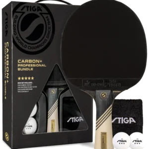 ست راکت پینگپنگ استیگا کربن پلاس تیغهٔ ۷ لایه - STIGA Carbon+ Bundle