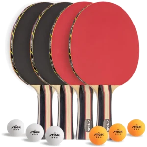 ست چهار نفرهٔ راکت پینگپنگ استیگا پرفورمنس با ۶ توپ - STIGA Performance 4 Player Set