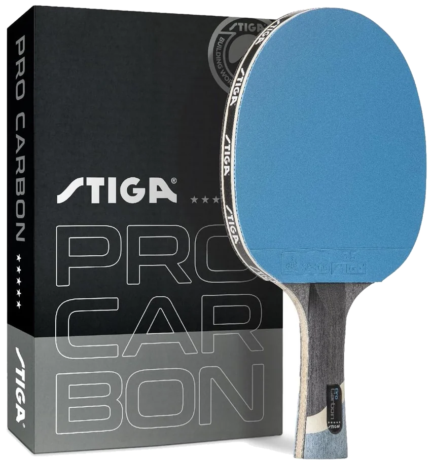 راکت پینگ‌پنگ استیگا پرو کربن مخصوص مسابقات آبی - STIGA Pro Carbon