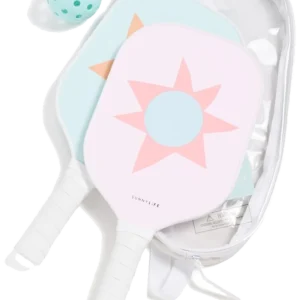 ست راکت پیکل‌بال زنانه سانی‌لایف آبی صورتی با کیف - Sunnylife Women's Set